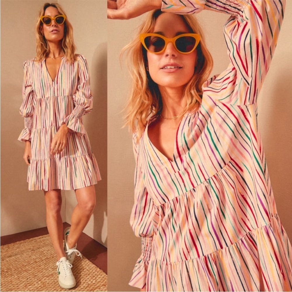 Pomander Place Tuckernuck Kenzo Dress Bermuda
Pink Sorbet Colorful Striped SZ XL